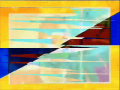 The same glitch, however after rendering as a WMV file. Notice how the bars curve into points - keep this in mind on how you wish to save your file.